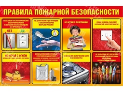 ⚡Стенд Правила пожарной безопасности 100*65 см. ⚡Цена: 2900 руб.
